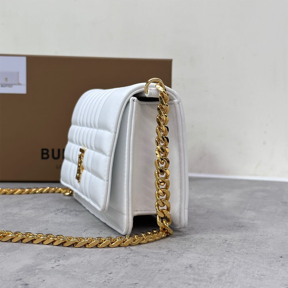 Burberry Small Lola Bag in White - Replica Luxury Bags™