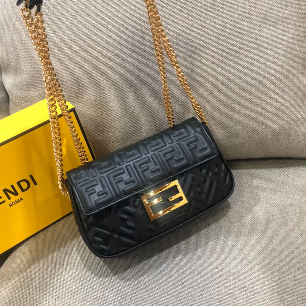Fendi Baguette Chain Midi Bag - Replica Luxury Bags™