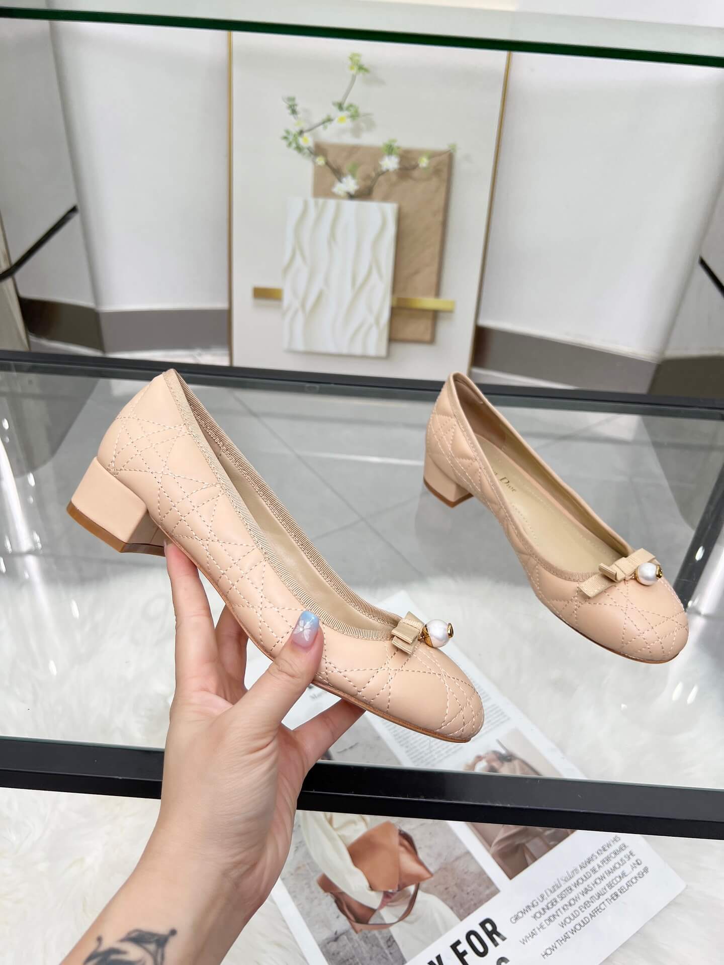 Dior Ballet Pump Shoes - Replica Luxury Bags™