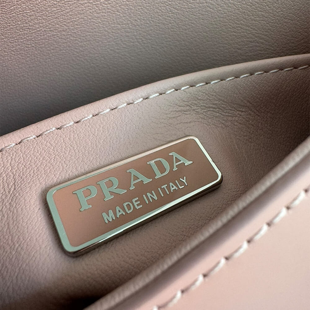 Small Prada Cleo Brushed Leather Shoulder Bag with Flap - Replica Luxury Bags™