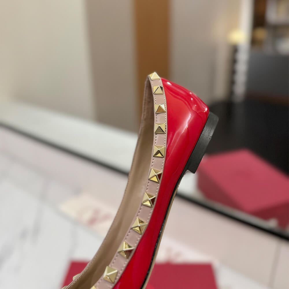 VALENTINO ROCKSTUD BALLET FLAT Shoes - Replica Luxury Bags™
