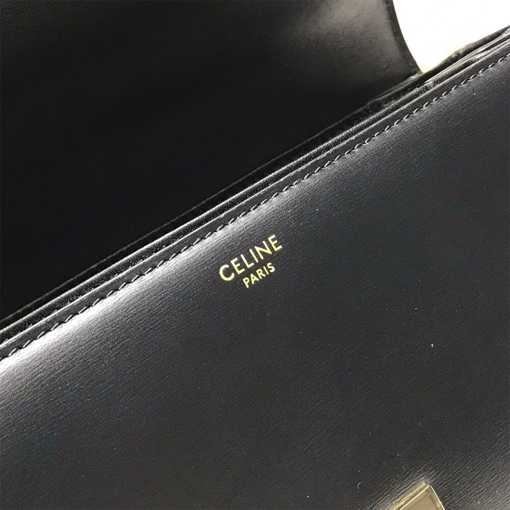 Celine Classique Triomphe Bag In Shiny Calfskin - Replica Luxury Bags™