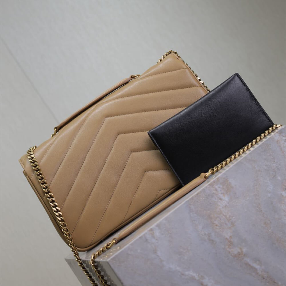 YSL Loulou Medium Bag in Matelasse Lambskin - Replica Luxury Bags™