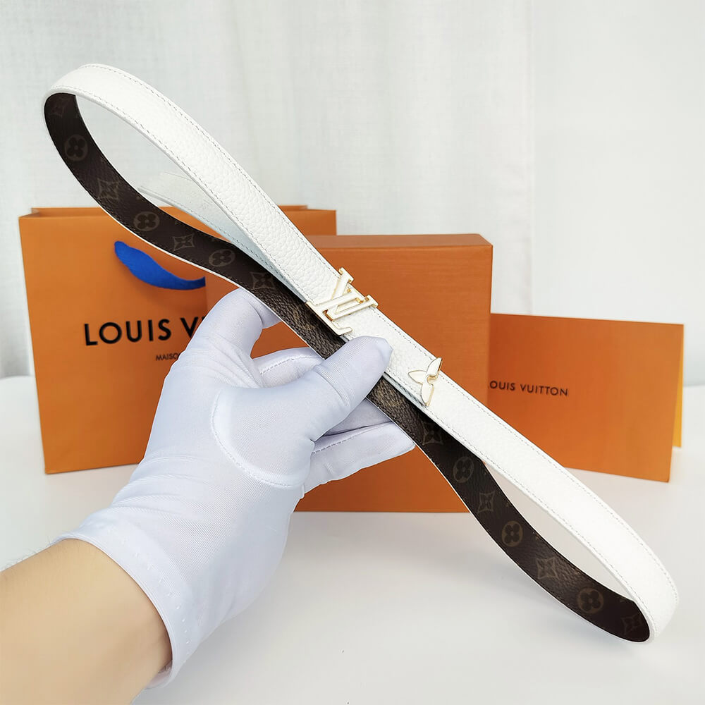 Pretty LV Enamel 20mm Reversible Belt - Replica Luxury Bags™