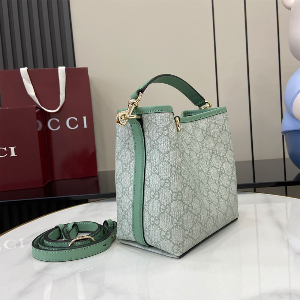 Gucci GG Emblem Mini Bucket Bag - Replica Luxury Bags™