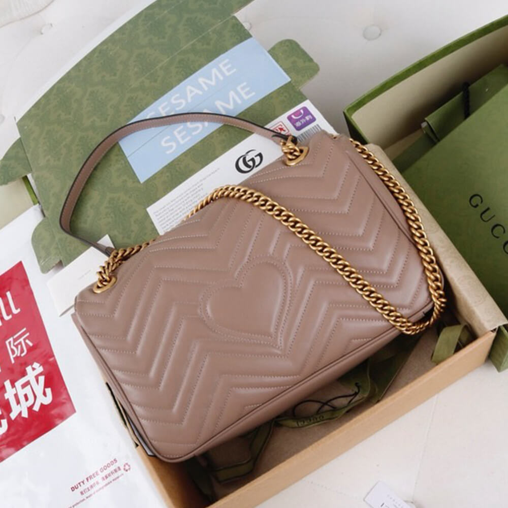 Gucci GG Marmont Medium Matelasse Shoulder Bag - Replica Luxury Bags™