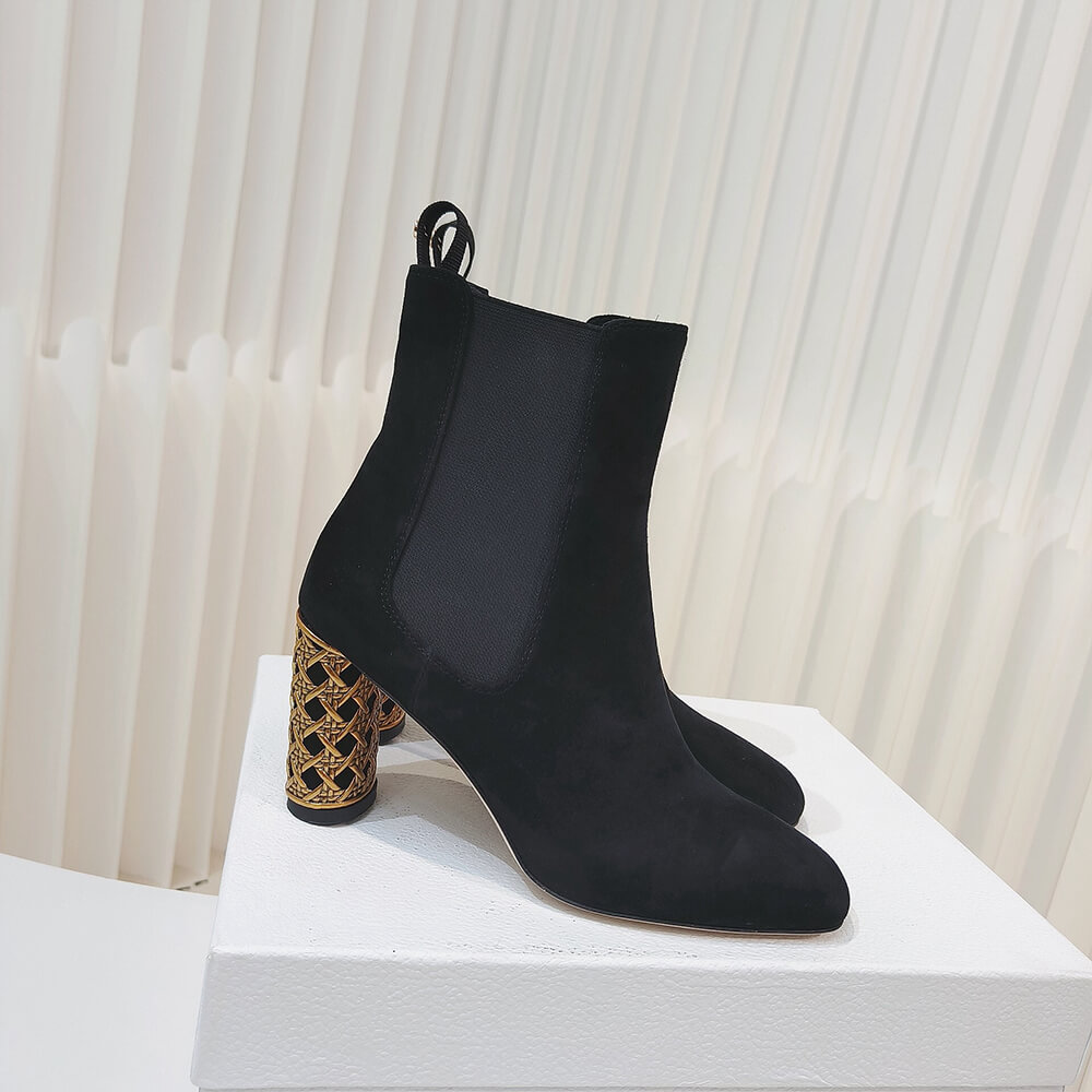 Dior Icon Heeled Ankle Boot Shoes - Replica Luxury Bags™
