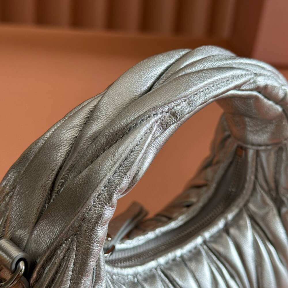 Miumiu Mini Wander Matelasse Nappa Leather Hobo Bag - Replica Luxury Bags™