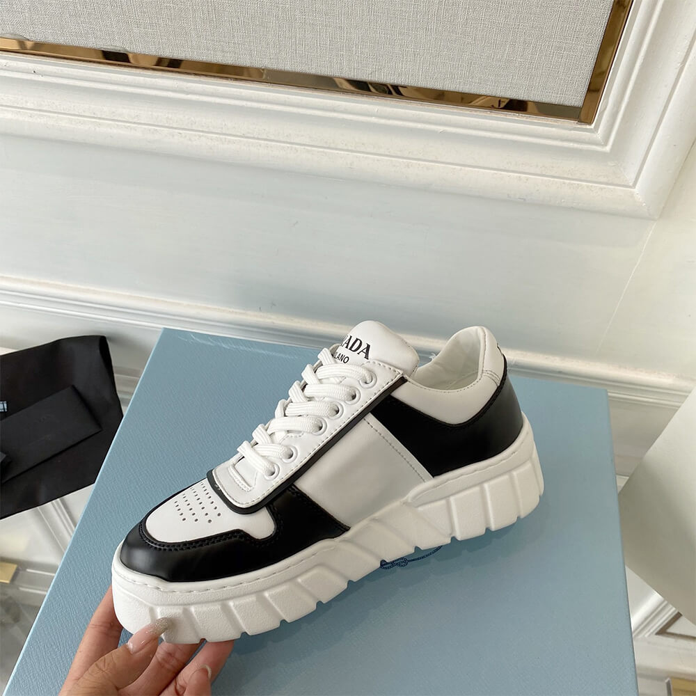 Prada Leather Sneakers Shoes - Replica Luxury Bags™