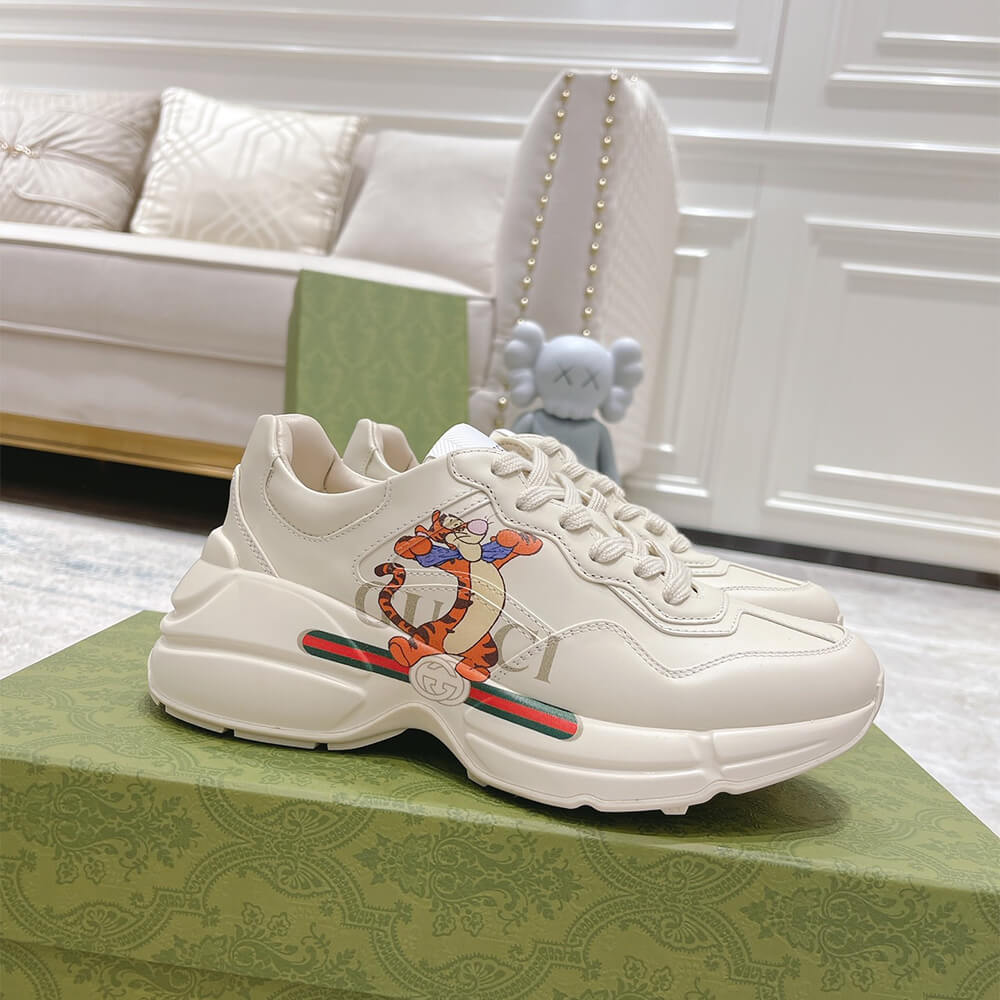 Gucci Rhyton Sneaker with Print Shoes - Replica Luxury Bags™