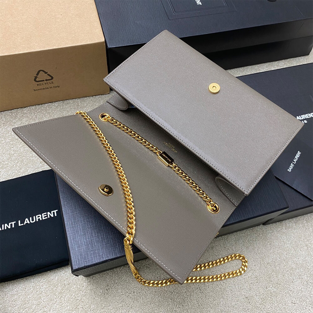 YSL Kate Medium Bag in Grain De Poudre Embossed Leather - Replica Luxury Bags™