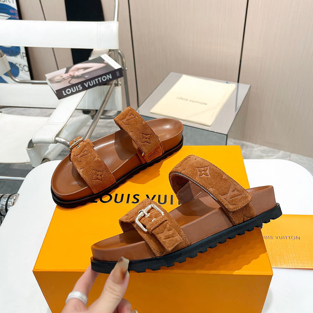 LV Bom Dia Flat Comfort Mule Shoes - Replica Luxury Bags™