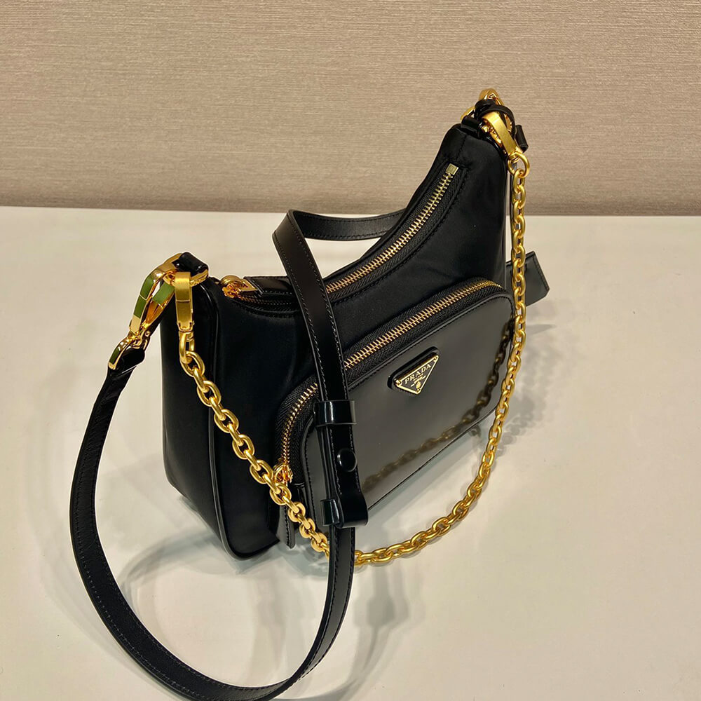 Prada Re-nylon And Brushed Leather Mini bag - Replica Luxury Bags™