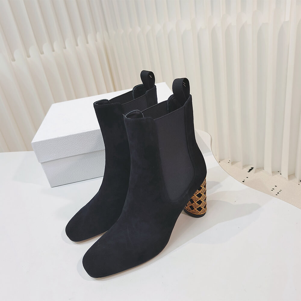 Dior Icon Heeled Ankle Boot Shoes - Replica Luxury Bags™