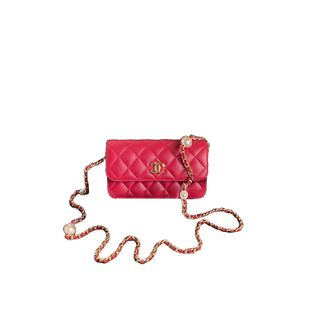 Chanel Flap Phone Holder with Chain Bag - Replica Luxury Bags™