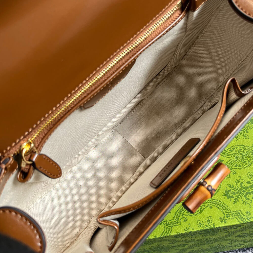 Gucci Bamboo 1947 Medium Top Handle Bag - Replica Luxury Bags™