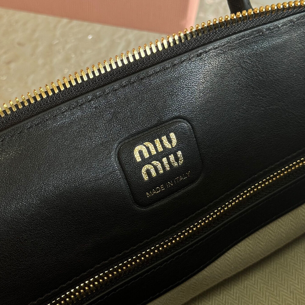 MIUMIU Aventure nappa leather top-handle bag - Replica Luxury Bags™