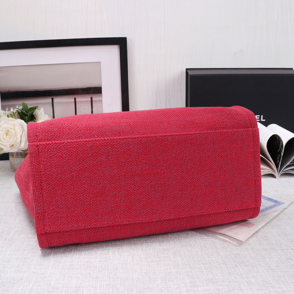 Chanel Woven Straw Raffia Striped Medium Deauville Tote Bag - Replica Luxury Bags™