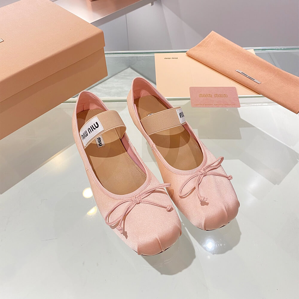 MiuMiu Satin ballerinas Shoes - Replica Luxury Bags™