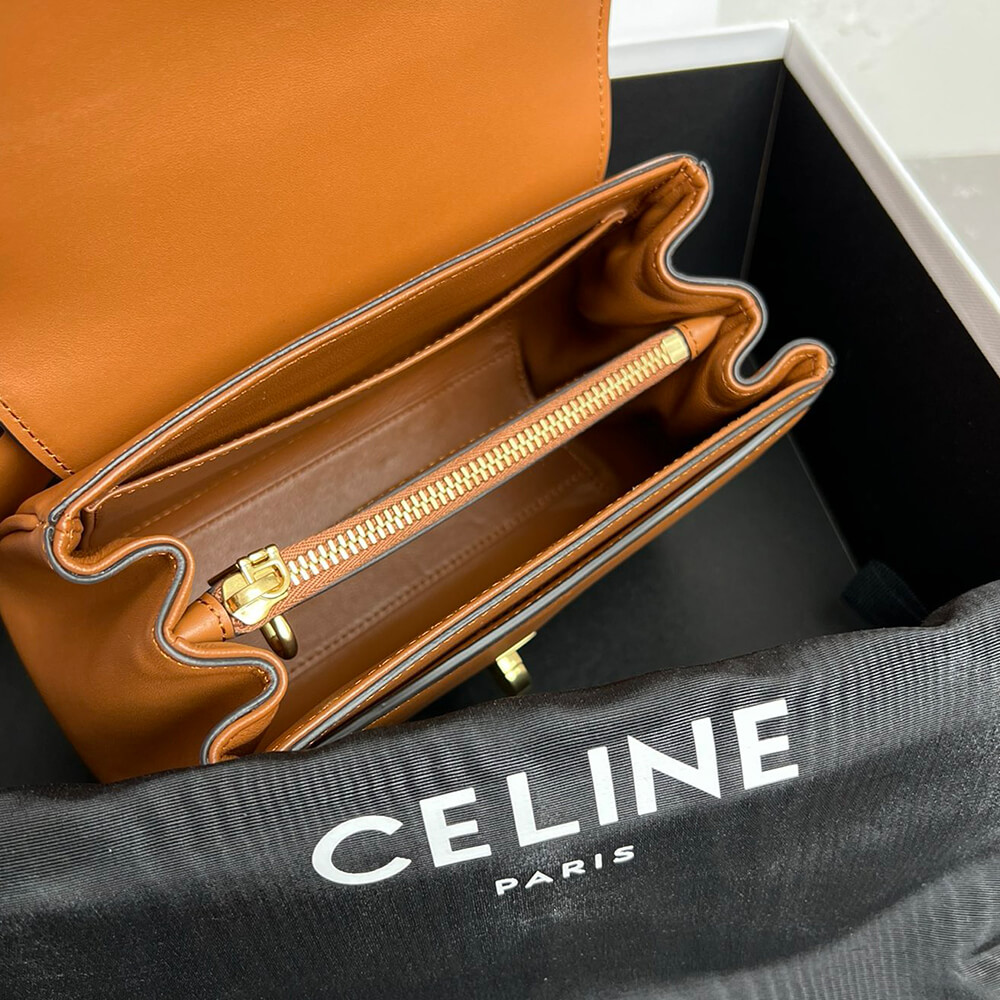 Celine Mini 16 Bag in Satinated Calfskin - Replica Luxury Bags™