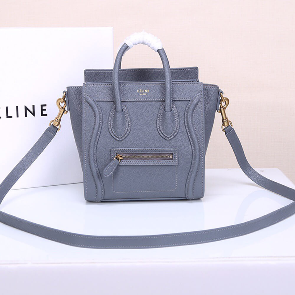Celine Nano Luggage Bag in Calfskin - Replica Luxury Bags™