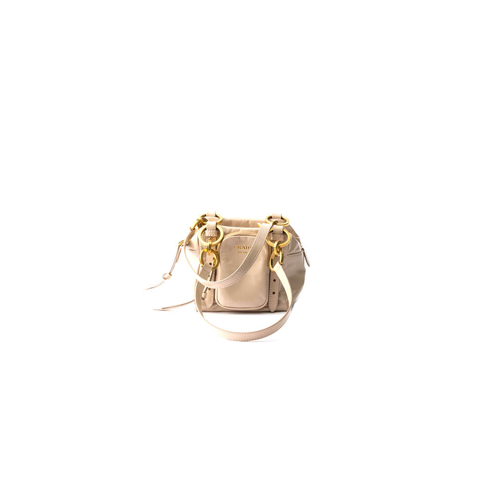 Prada Dangle Leather Top Handle Mini Bag - Replica Luxury Bags™