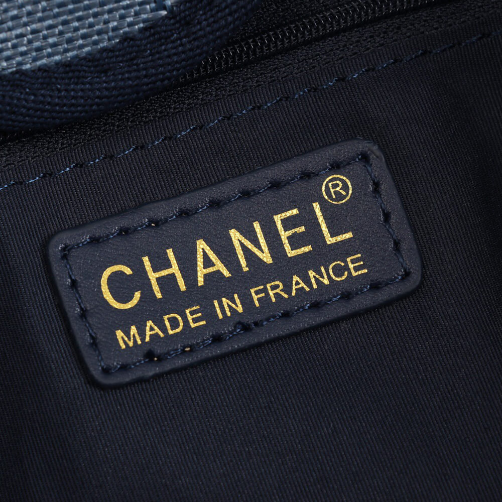 Chanel Woven Straw Raffia Striped Medium Deauville Tote Bag - Replica Luxury Bags™