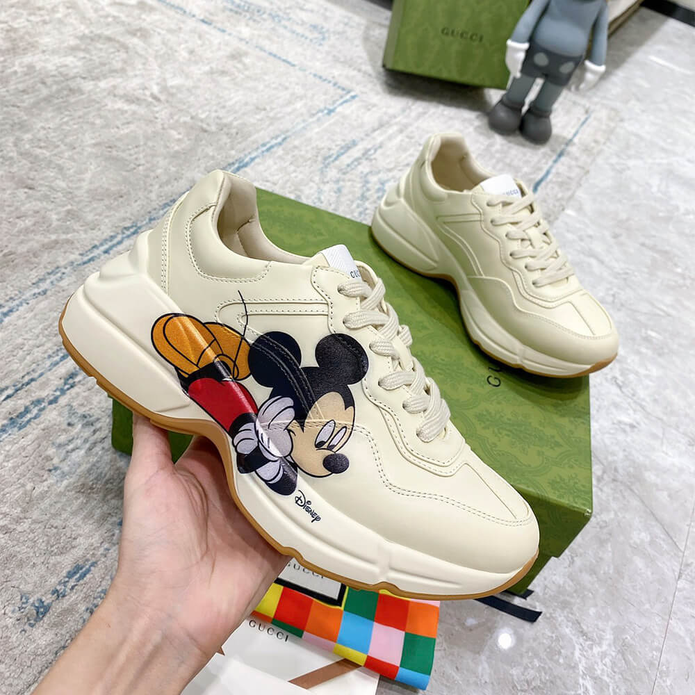 Disney x Gucci Rhyton  Mickey Mouse  Sneaker Shoes - Replica Luxury Bags™