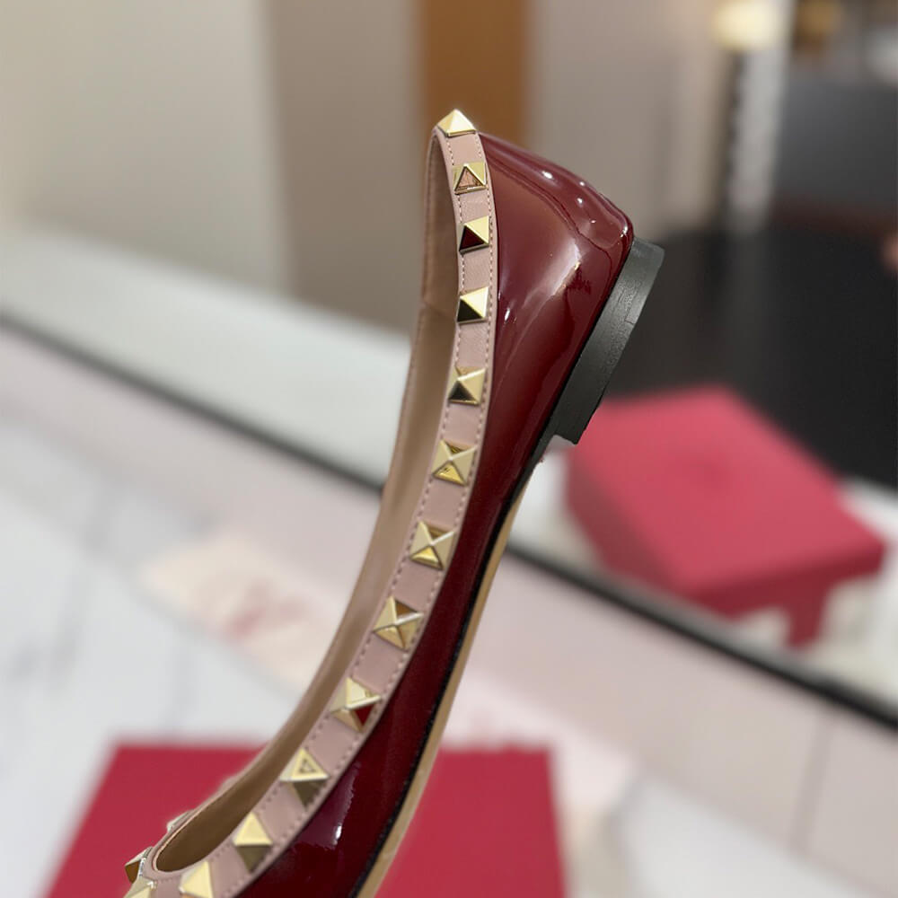 VALENTINO ROCKSTUD BALLET FLAT Shoes - Replica Luxury Bags™