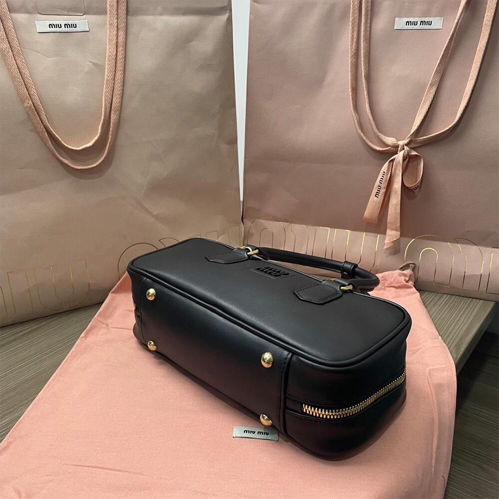 Miumiu Large Arcadie Leather Bag - Replica Luxury Bags™