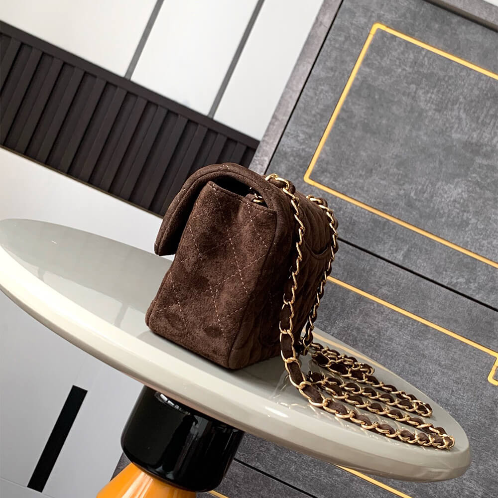 Chanel Suede Mini Flap Bag - Replica Luxury Bags™