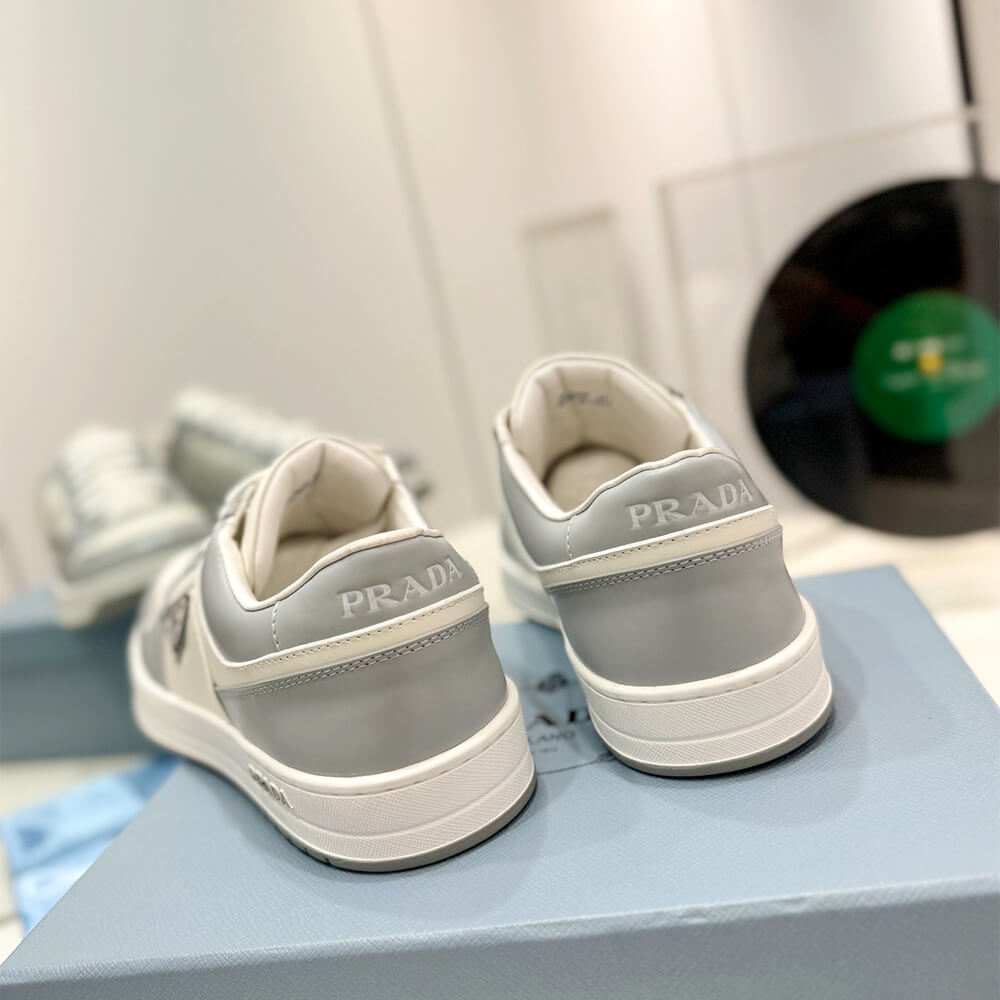 Prada Downtown Nappa Leather Sneakers Shoes - Replica Luxury Bags™