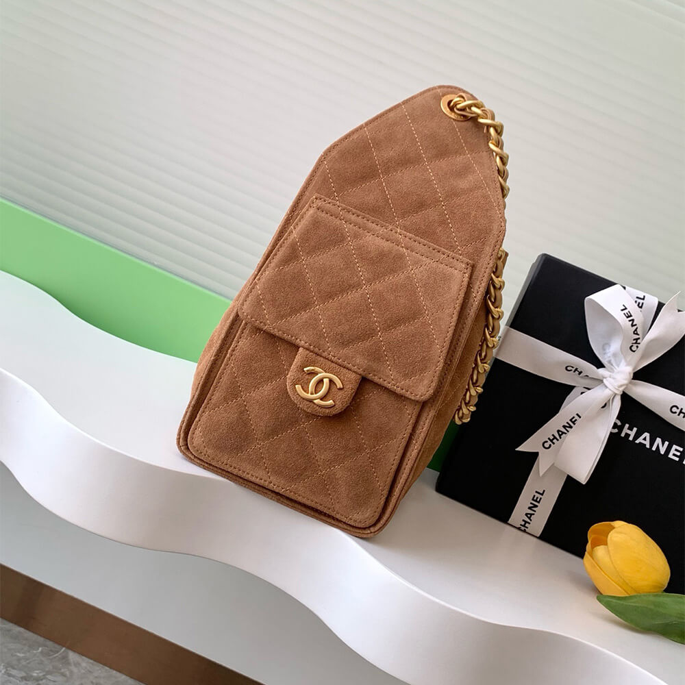 Chanel 25 Small Handbag in Suede - Replica Luxury Bags™