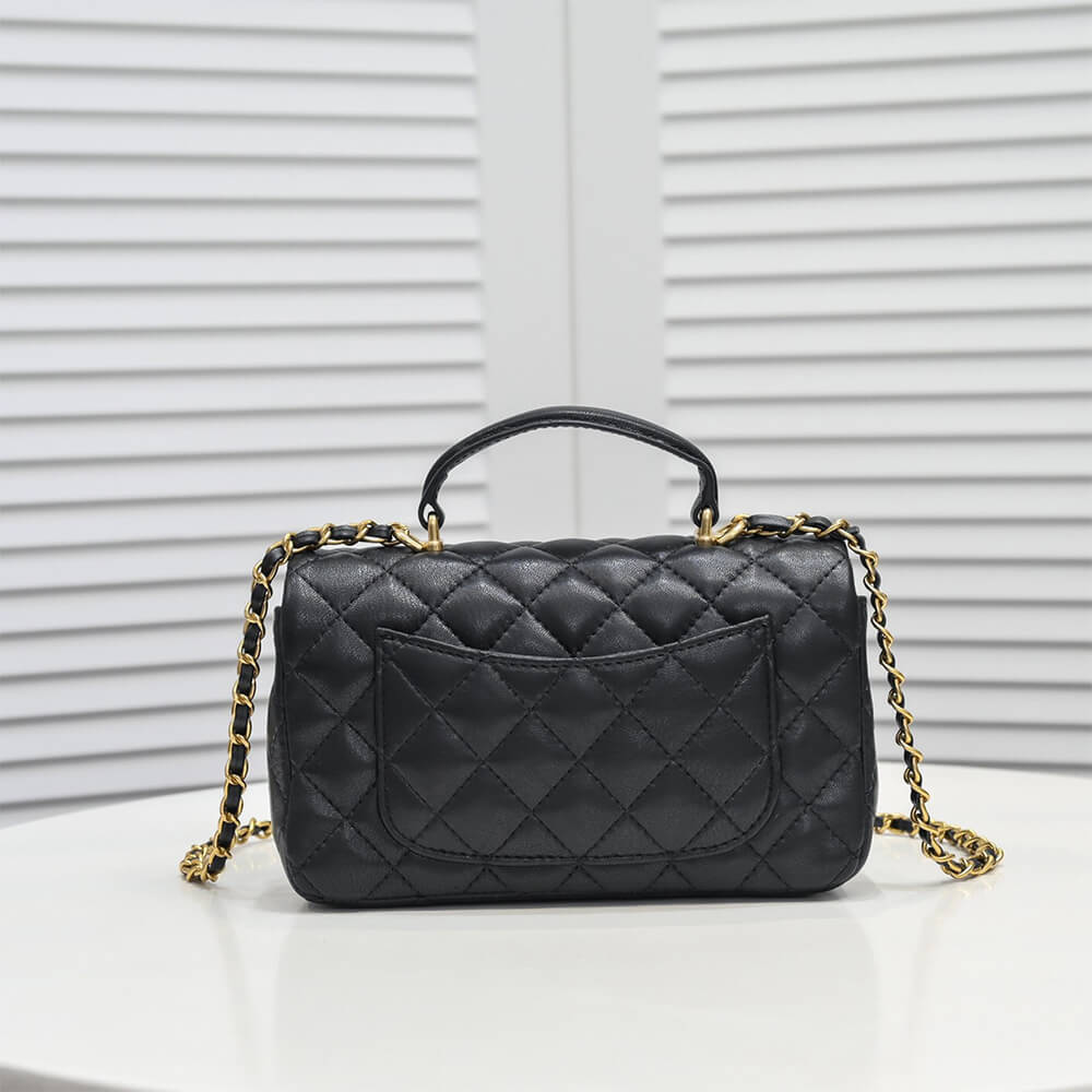 Chanel Mini Flap Bag with Top Handle - Replica Luxury Bags™