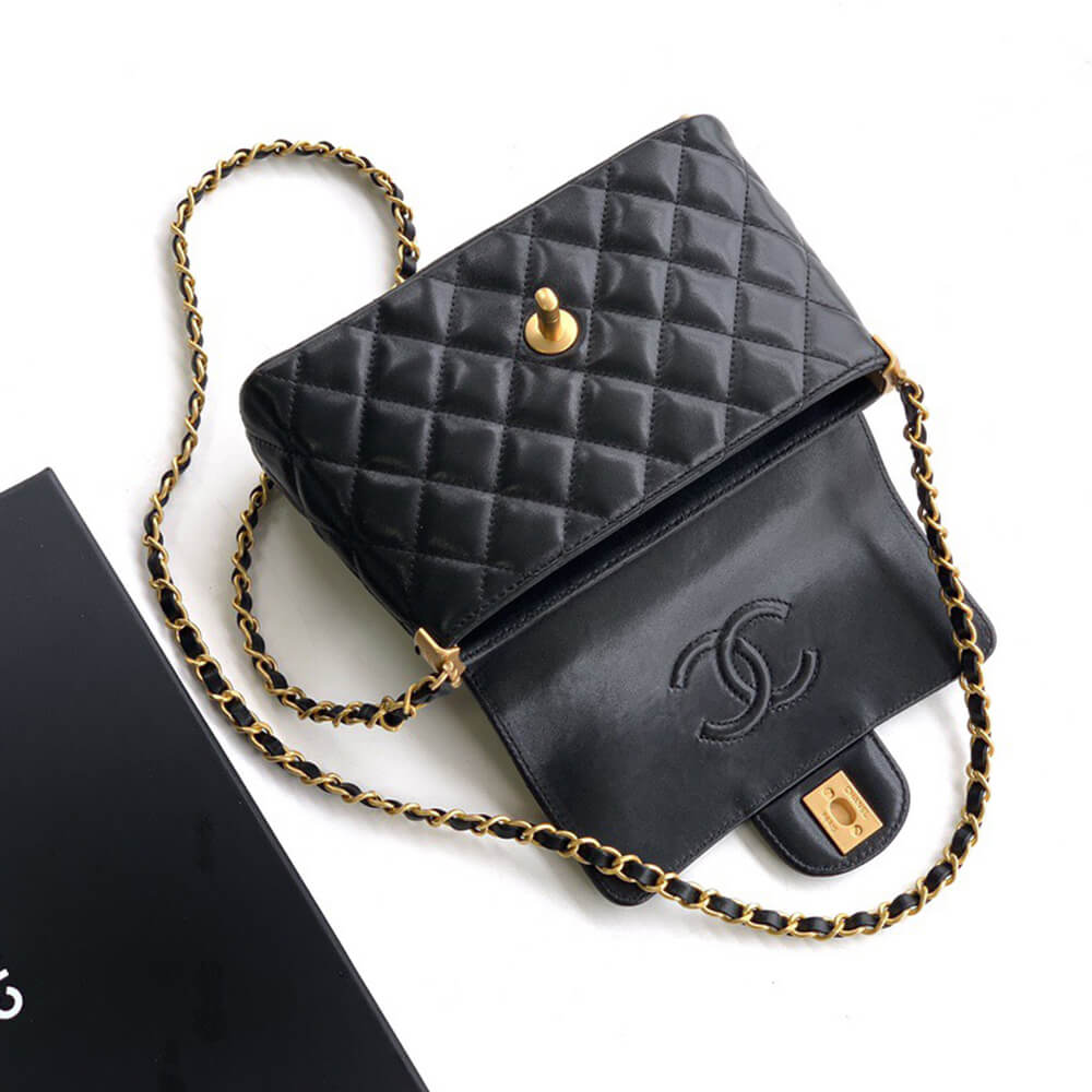 Chanel Small Flap Bag with Top Handle - Replica Luxury Bags™