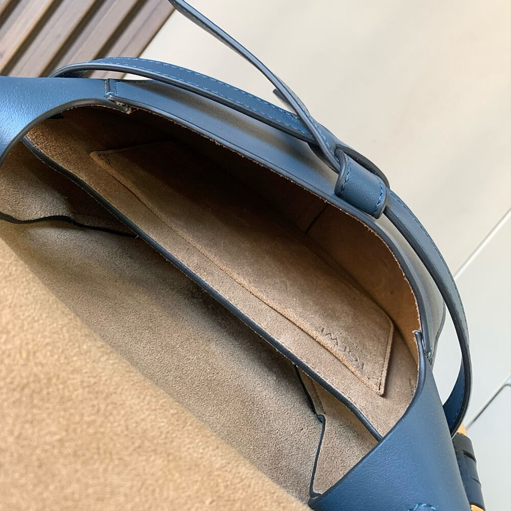 Loewe Small Gate bag in soft calfskin and jacquard - Replica Luxury Bags™