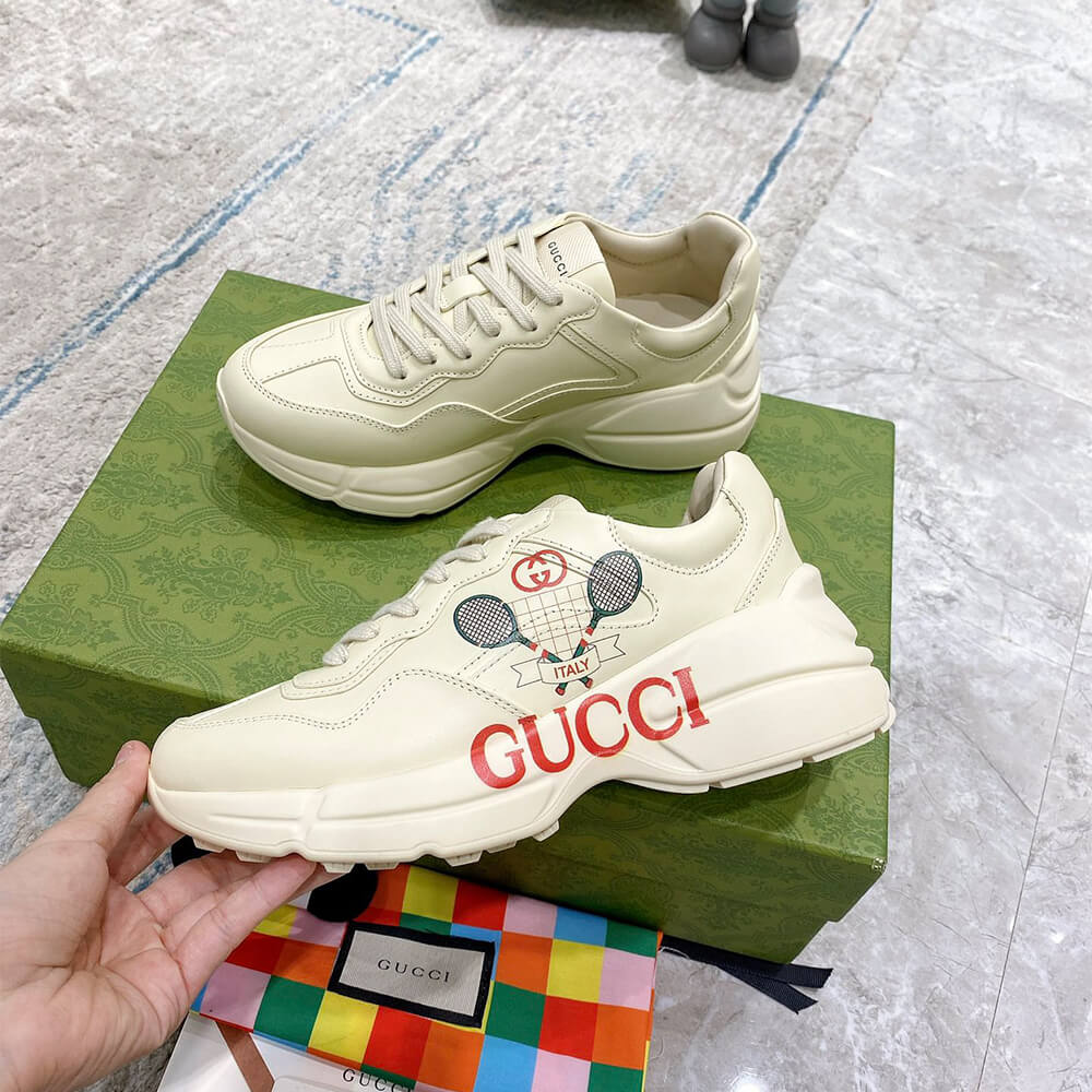 Gucci Rhyton Sneaker with Print Shoes - Replica Luxury Bags™