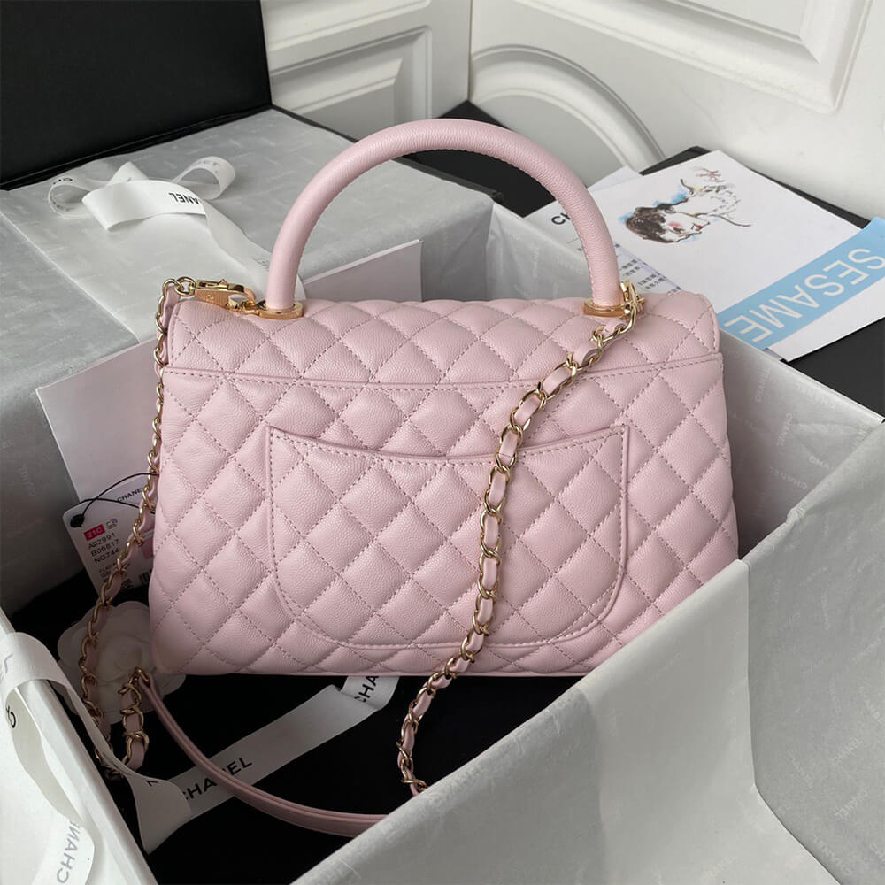 CHANEL Large Flap Bag With Top Handle - Replica Luxury Bags™