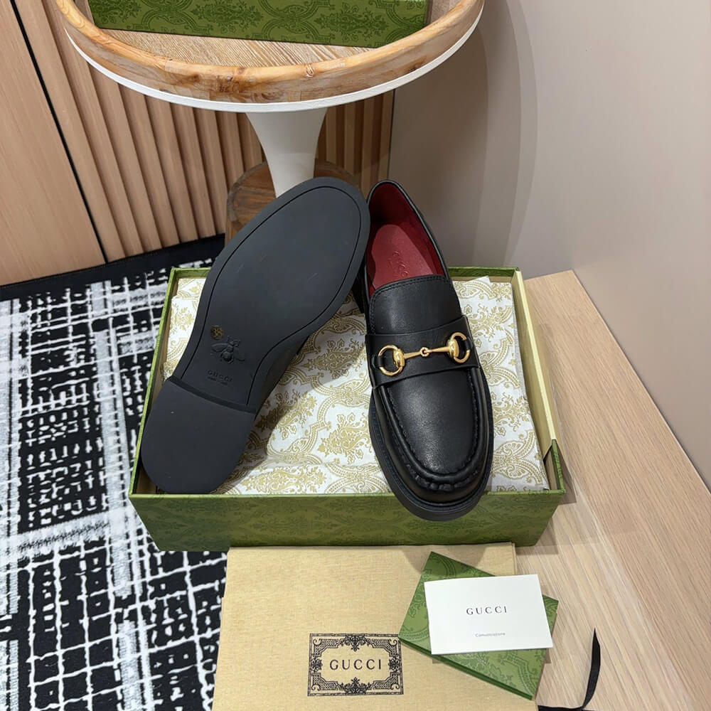 GUCCI Women s loafer with Horsebit Shoes - Replica Luxury Bags™