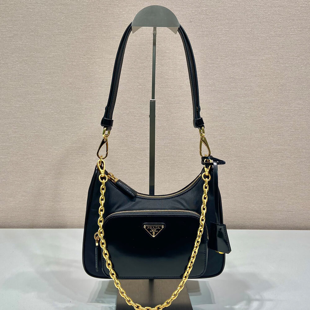 Prada Re-nylon And Brushed Leather Mini bag - Replica Luxury Bags™