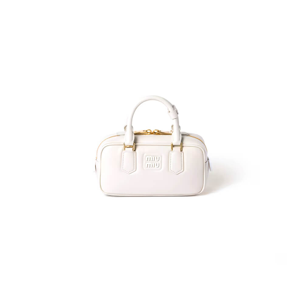 Miumiu Large Arcadie Leather Bag - Replica Luxury Bags™