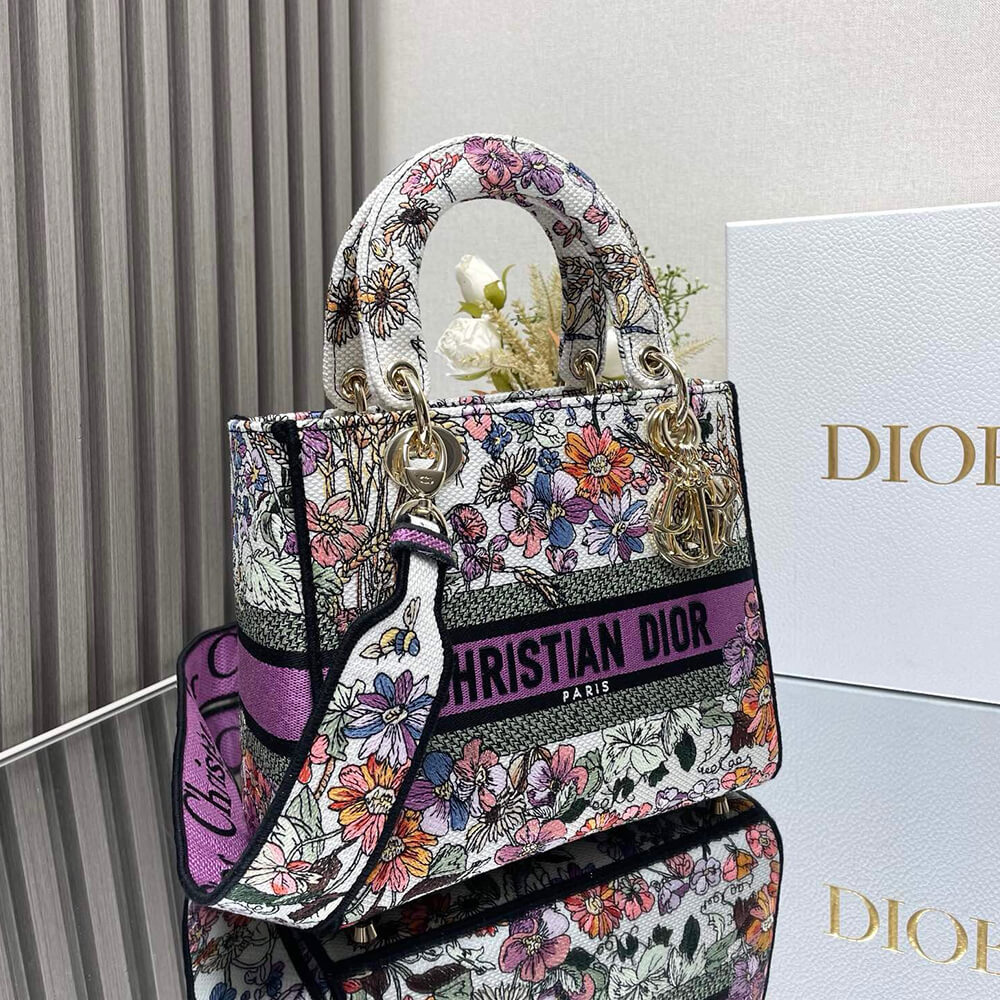 Dior Medium Dioriviera Lady D-Lite Bag - Replica Luxury Bags™