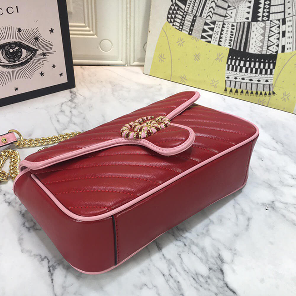 Gucci GG Marmont Small Matelasse Shoulder Bag - Replica Luxury Bags™