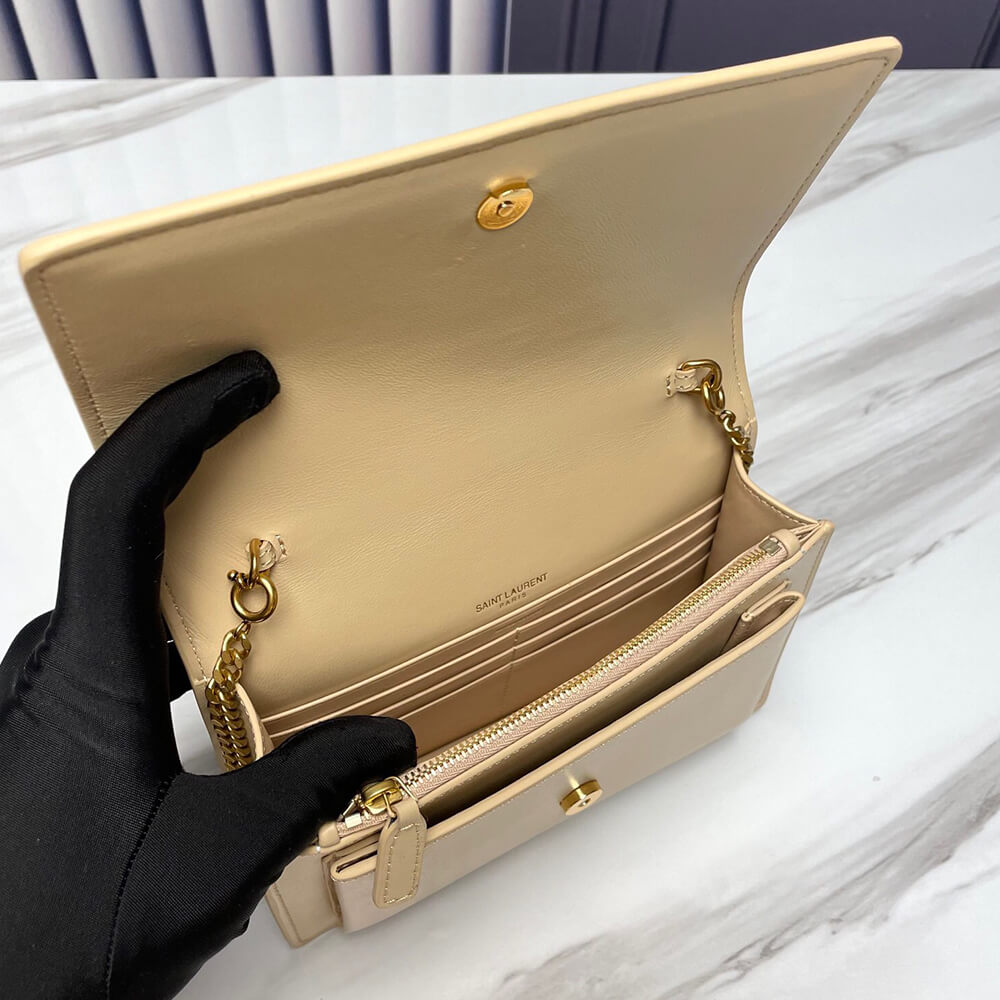 YSL Sunset Chain Wallet Bag in Smooth Leather - Replica Luxury Bags™