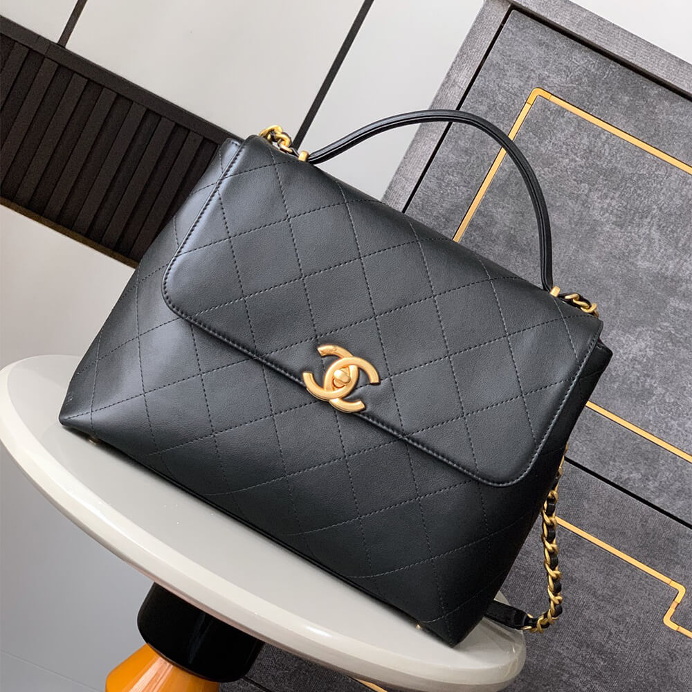 Chanel Maxi Flap Bag With Top Handle - Replica Luxury Bags™