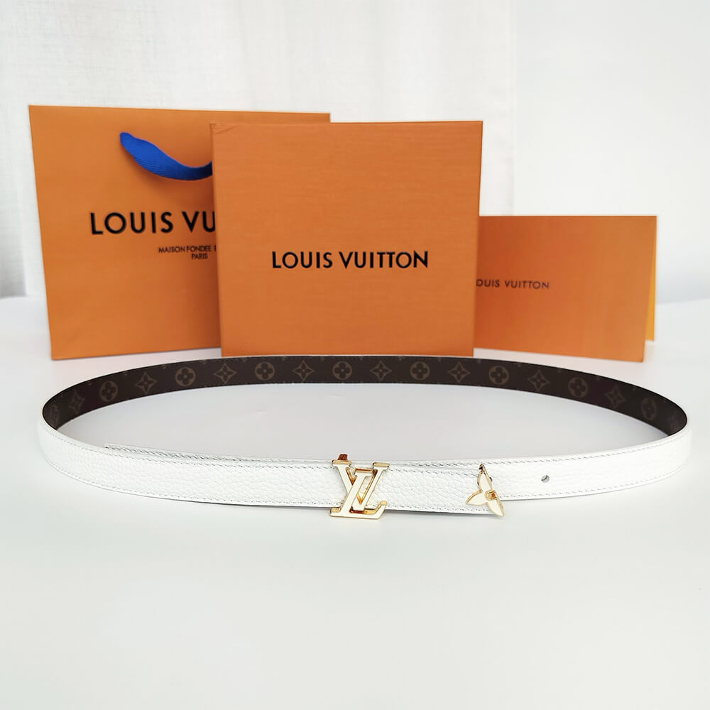Pretty LV Enamel 20mm Reversible Belt - Replica Luxury Bags™