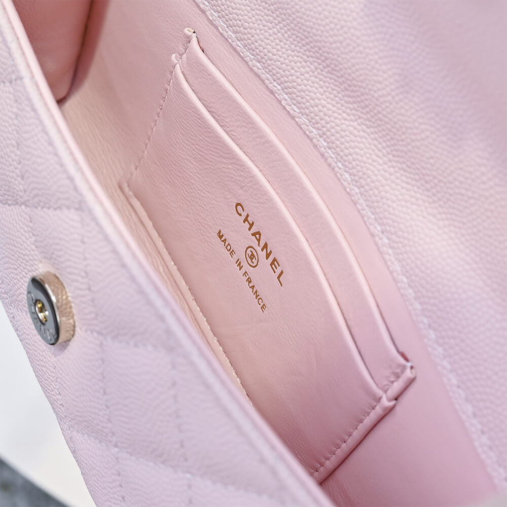 Chanel Flap Phone Holder Bag with Chain - Replica Luxury Bags™