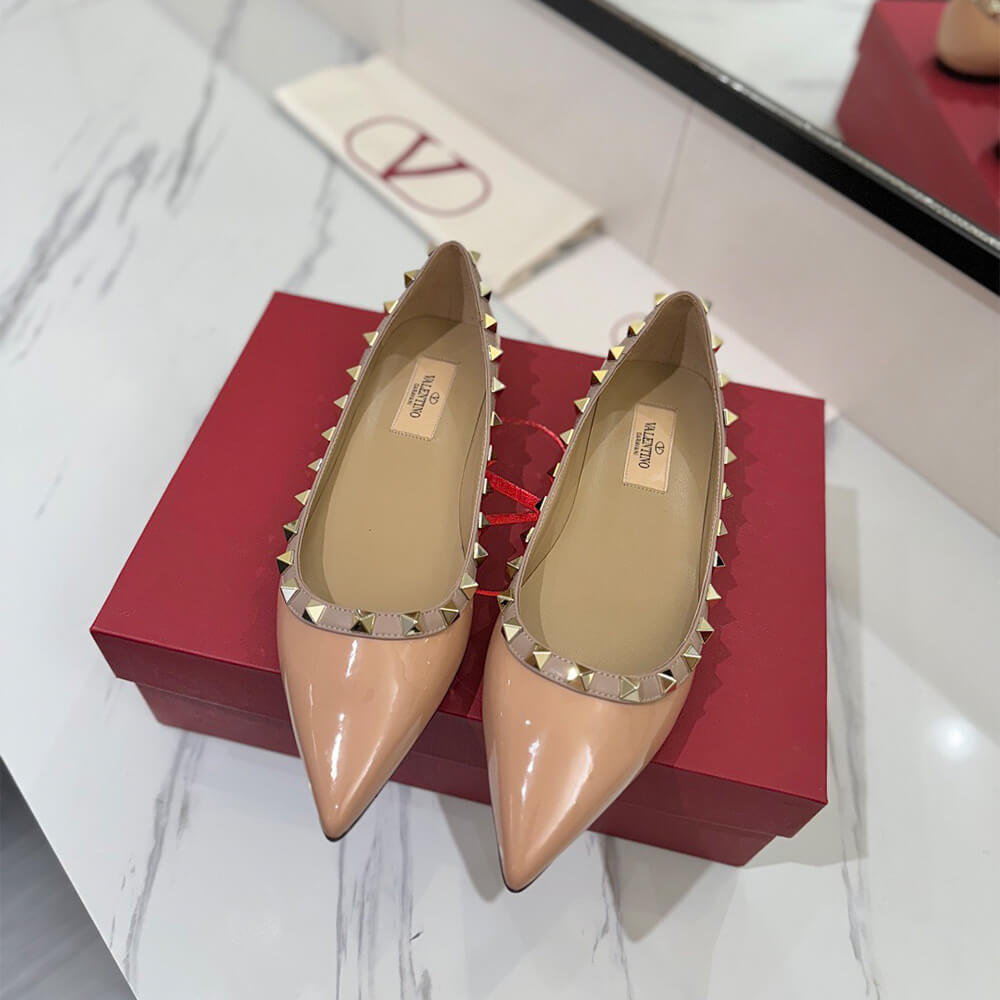 VALENTINO ROCKSTUD BALLET FLAT Shoes - Replica Luxury Bags™