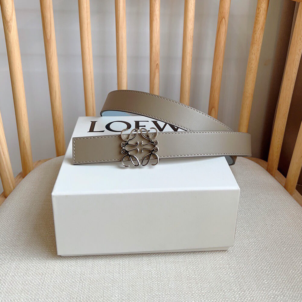 LOEWE Reversible Anagram belt in smooth calfskin 28mm - Replica Luxury Bags™