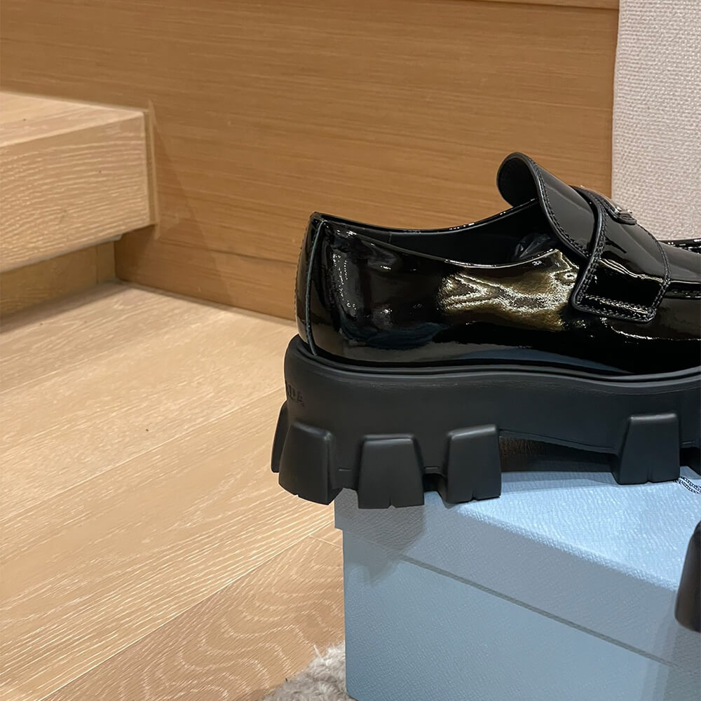 Prada Monolith patent leather loafers Shoes - Replica Luxury Bags™